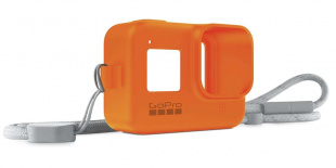 Чехол + ремешок для камеры GoPro HERO8 (Sleeve + Lanyard), Hyper Orange