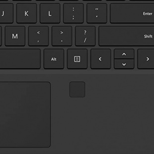 Клавиатура Microsoft Surface Pro Signature Keyboard со сканером отпечатка пальца / Черный (Black) / Alcantara