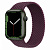 Купить Apple Watch Series 7 // 45мм GPS // Корпус из алюминия зеленого цвета, плетёный монобраслет цвета «тёмная вишня»