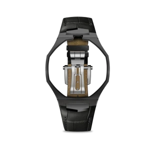 Аксессуары Golden Concept Royal Alligator для часов Swatch Royal Pop (Black)