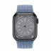 Apple Watch Series 8 // 45мм GPS // Корпус из алюминия цвета "темная ночь", плетёный монобраслет сланцево-синего цвета