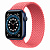 Купить Apple Watch Series 6 // 44мм GPS // Корпус из алюминия синего цвета, плетеный монобраслет цвета «Розовый пунш»