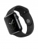 Apple Watch 42 мм, нержавеющая сталь цвета «чёрный космос», чёрный спортивный ремешок