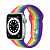 Купить Apple Watch Series 6 // 40мм GPS // Корпус из алюминия серебристого цвета, спортивный ремешок радужного цвета