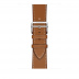 Apple Watch Series 4 Hermès // 40мм GPS + Cellular // Корпус из  нержавеющей стали, ремешок Single Tour из кожи цвета Fauve Barenia