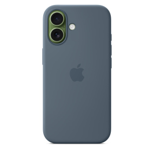Силиконовый чехол MagSafe для iPhone 17 (Anchor Blue)