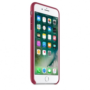 Кожаный чехол для iPhone 7+ (Plus)/8+ (Plus), цвет «лесная ягода», оригинальный Apple
