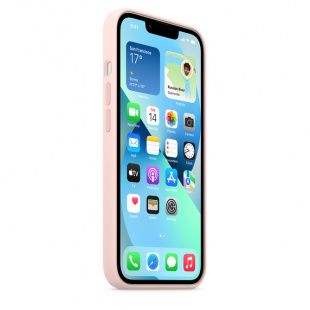 Силиконовый чехол MagSafe для iPhone 13 mini, цвет «розовый мел»