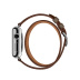 38/40 мм ремешок Double Tour из кожи Swift цвета Étoupe, размер Regular (стандартный) для Apple Watch Hermès 38/40 мм ремешок Double Tour из кожи Swift цвета Étoupe, размер Regular (стандартный) для Apple Watch Hermès