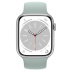 Apple Watch Series 8 // 41мм GPS // Корпус из алюминия серебристого цвета, монобраслет цвета "суккулент"