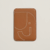 Чехол-бумажник Hermès "Elefante" с MagSafe для iPhone, цвет Gold/ Золото