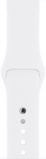 Apple Watch Series 2 42мм Корпус из серебристого алюминия, спортивный ремешок белого цвета (MNPJ2)
