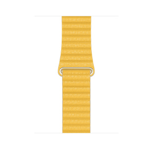 Apple Watch Series 5 // 44мм GPS + Cellular // Корпус из керамики, кожаный ремешок цвета «лимонный сироп», размер ремешка L