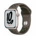 Apple Watch Series 7 // 41мм GPS // Корпус из алюминия цвета «сияющая звезда», спортивный ремешок Nike цвета «cерая олива/рабочий хаки» Apple Watch Series 7 // 41мм GPS // Корпус из алюминия цвета «сияющая звезда», спортивный ремешок Nike цвета «cерая олива/рабочий хаки»