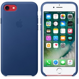 Кожаный чехол для iPhone 7/8, цвет «синий сапфир», оригинальный Apple, оригинальный Apple