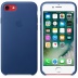 Кожаный чехол для iPhone 7/8, цвет «синий сапфир», оригинальный Apple, оригинальный Apple