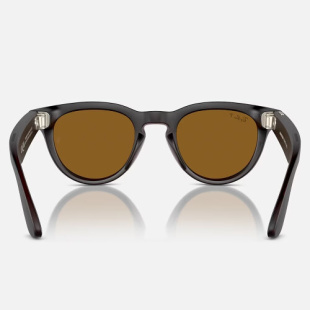 Умные очки Ray-Ban Stories Headliner (Черная матовая оправа, коричневые линзы)