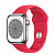 Купить Apple Watch Series 8 // 41мм GPS + Cellular // Корпус из нержавеющей стали серебристого цвета, спортивный ремешок цвета (PRODUCT)RED