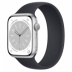 Apple Watch Series 8 // 45мм GPS // Корпус из алюминия серебристого цвета, монобраслет цвета "темная ночь"