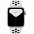 Купить Apple Watch Series 5 // 44мм GPS + Cellular // Корпус из алюминия серебристого цвета, спортивный ремешок Nike цвета «чистая платина/чёрный»