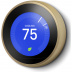 Терморегулятор Google Nest Learning Thermostat, 3-е поколение, Brass