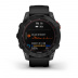 Мультиспортивные часы Garmin Fenix 7 (47mm) Solar, стальной серый корпус, черный силиконовый ремешок