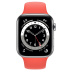 Apple Watch Series 6 // 40мм GPS + Cellular // Корпус из нержавеющей стали серебристого цвета, спортивный ремешок цвета «Розовый цитрус» Apple Watch Series 6 // 40мм GPS + Cellular // Корпус из нержавеющей стали серебристого цвета, спортивный ремешок цвета «Розовый цитрус»