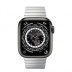 Apple Watch Series 7 // 41мм GPS + Cellular // Корпус из титана цвета «черный космос», блочный браслет из нержавеющей стали серебристого цвета