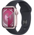 Apple Watch Series 9 // 41мм GPS // Корпус из алюминия розового цвета, спортивный ремешок цвета "темная ночь"