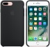 Силиконовый чехол для iPhone 7+ (Plus)/8+ (Plus), чёрный цвет, оригинальный Apple