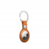 Кожаный брелок для AirTag с кольцом для ключей, цвет «Золотистая охра»