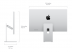 Монитор Studio Display с дисплеем Retina 5K, покрытие с использованием нано-структуры (Nano-texture glass), с регулируемой по наклону и высоте подставкой
