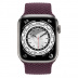 Apple Watch Series 7 // 45мм GPS + Cellular // Корпус из титана, плетёный монобраслет цвета «тёмная вишня»