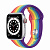 Купить Apple Watch Series 6 // 40мм GPS + Cellular // Корпус из алюминия серебристого цвета, спортивный ремешок радужного цвета