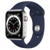 Apple Watch Series 6 // 44мм GPS + Cellular // Корпус из нержавеющей стали серебристого цвета, спортивный ремешок цвета «Тёмный ультрамарин» Apple Watch Series 6 // 44мм GPS + Cellular // Корпус из нержавеющей стали серебристого цвета, спортивный ремешок цвета «Тёмный ультрамарин»