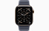 Apple Watch Series 11 // 46мм GPS+Cellular // Корпус из титана золотого цвета, браслет цвета "морской синий", с магнитной застежкой