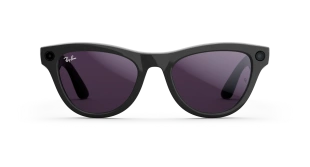 Умные очки Ray-Ban  Skyler (2-gen) (Черная глянцевая оправа, прозрачно-аметистовые фотохромные линзы)