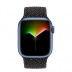 Apple Watch Series 7 // 45мм GPS // Корпус из алюминия синего цвета, плетёный монобраслет цвета «Black Unity»