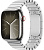 Купить Apple Watch Series 9 // 45мм GPS+Cellular // Корпус из нержавеющей стали серебристого цвета, блочный браслет из нержавеющей стали серебристого цвета