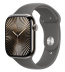 Apple Watch Series 10 // 42мм GPS+Cellular // Корпус из титана натурального цвета, спортивный ремешок цвета "Каменный серый"
