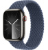 Apple Watch Series 9 // 41мм GPS+Cellular // Корпус из нержавеющей стали графитового цвета, плетёный монобраслет цвета "штормовой синий"