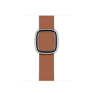 Apple Watch Series 5 // 40мм GPS + Cellular // Корпус из нержавеющей стали золотого цвета, ремешок золотисто-коричневого цвета с современной пряжкой (Modern Buckle), размер ремешка S