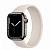 Купить Apple Watch Series 7 // 41мм GPS + Cellular // Корпус из нержавеющей стали графитового цвета, монобраслет цвета «сияющая звезда»
