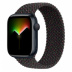 Apple Watch Series 8 // 45мм GPS // Корпус из алюминия цвета "темная ночь", плетёный монобраслет цвета Black Unity