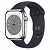 Купить Apple Watch Series 8 // 45мм GPS + Cellular // Корпус из нержавеющей стали серебристого цвета, спортивный ремешок цвета "темная ночь"