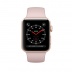 Apple Watch Series 3 // 38мм GPS // Корпус из золотистого алюминия, спортивный ремешок цвета «розовый песок» (MQKW2)