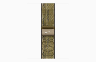 Apple Watch SE // 44мм GPS // Корпус из алюминия серебристого цвета, спортивный браслет Nike цвета «Зеленый/серый» (2024)