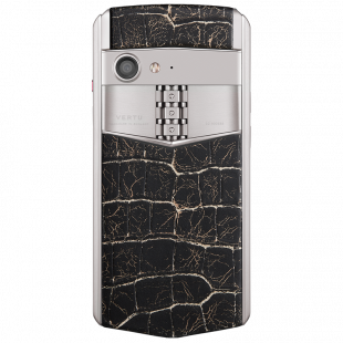 Vertu Aster P Baroque Titanium Pure Jet Cracked Lava Alligator