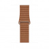 Apple Watch Series 5 // 44мм GPS + Cellular // Корпус из титана цвета «серый космос», кожаный ремешок золотисто-коричневого цвета, размер ремешка L