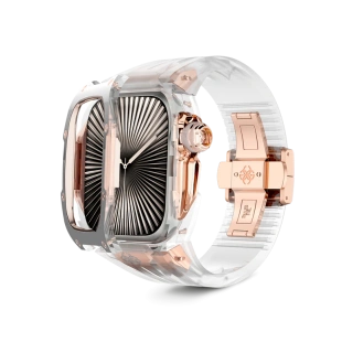 Корпус Golden Concept для Apple Watch, 46 мм, Racing Sport Edition Transparent, Crystal Rose